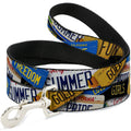 Dog Leash - Cali License Plates Stacked