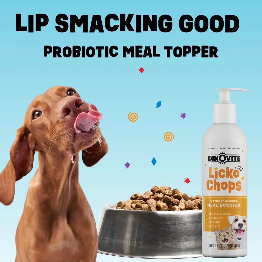 Dog & Cat Omega 3 6 Supplement Probiotics Vitamin E Skin Coat 16oz Pump