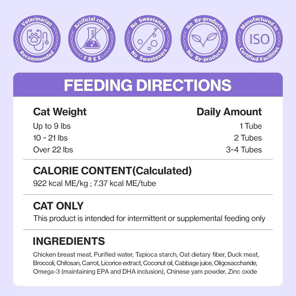 Dr.By Cat Hairball Care Lickable Supplement, Omega-3, 30 Ct