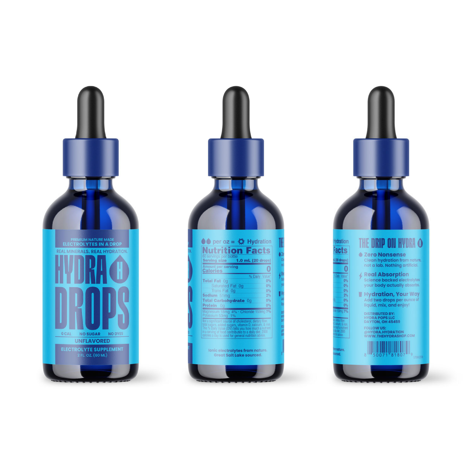 SOLD OUT: Hydra Drops - Sea Mineral Electrolyte Drop - shipping June 2026