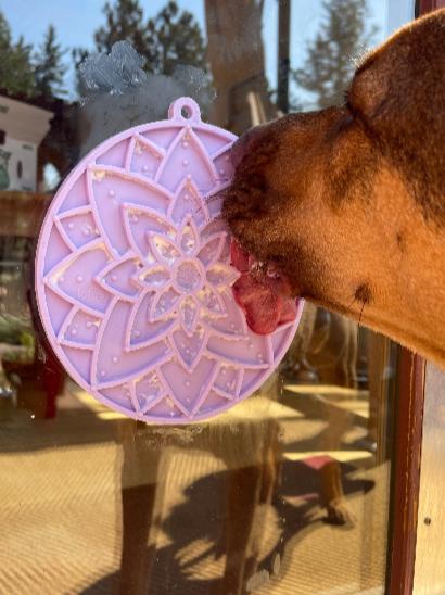 Lotus Design emat - Enrichment Lick Mat For Dogs and Cats - With Suction Cups | USA Made