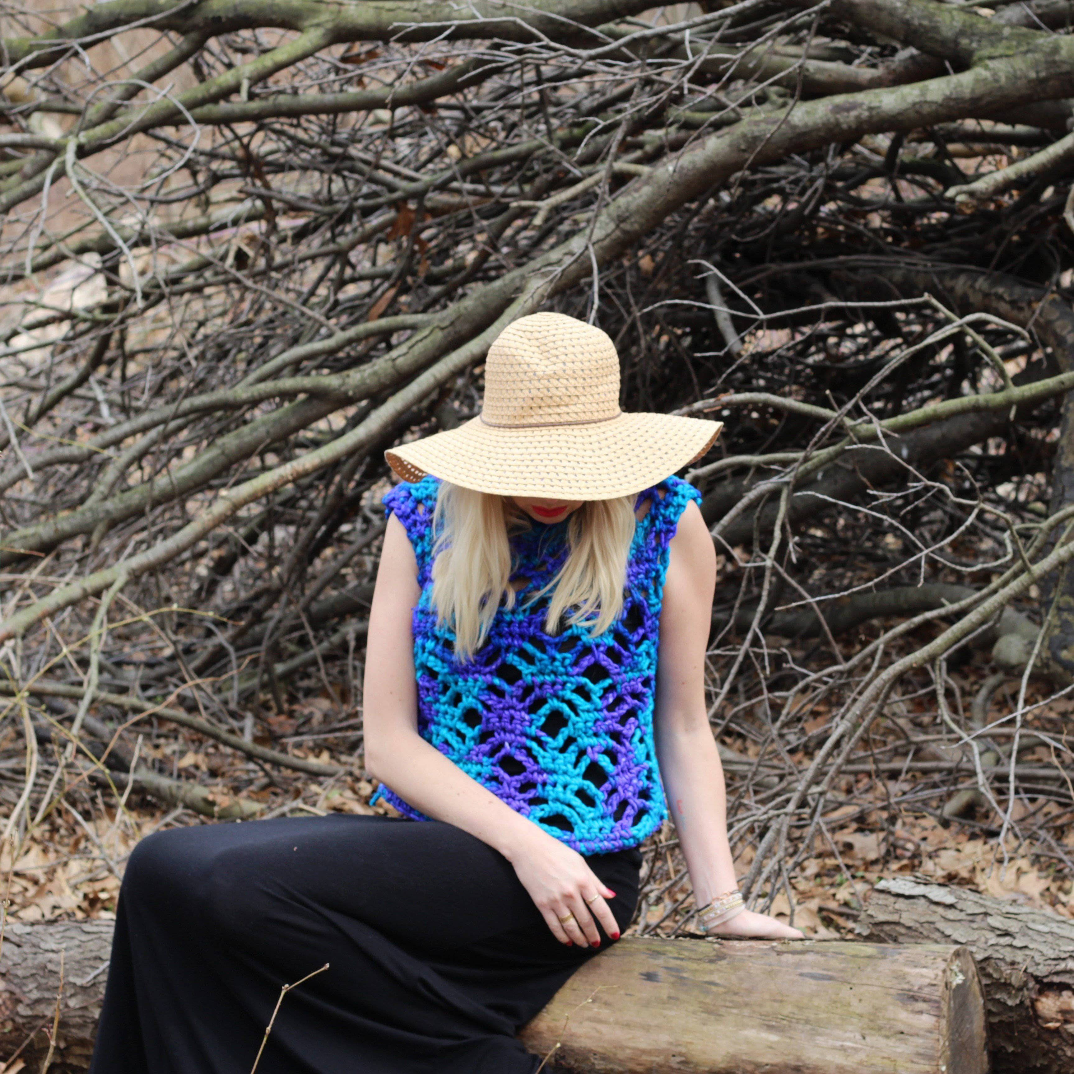 Mermaid Splash Crochet Summer Top Kit