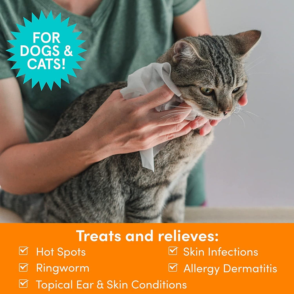 Nootie Medicated Dog & Cat Wipes 2% Chlorhexidine 2% Miconazole 70 Count XL