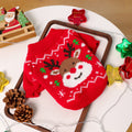 Christmas Reindeer Holiday Knit Sweater for Dogs & Cats – Warm Red Pullover