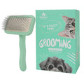Large Mint Green Pet Slicker Brush for Dogs and Cats