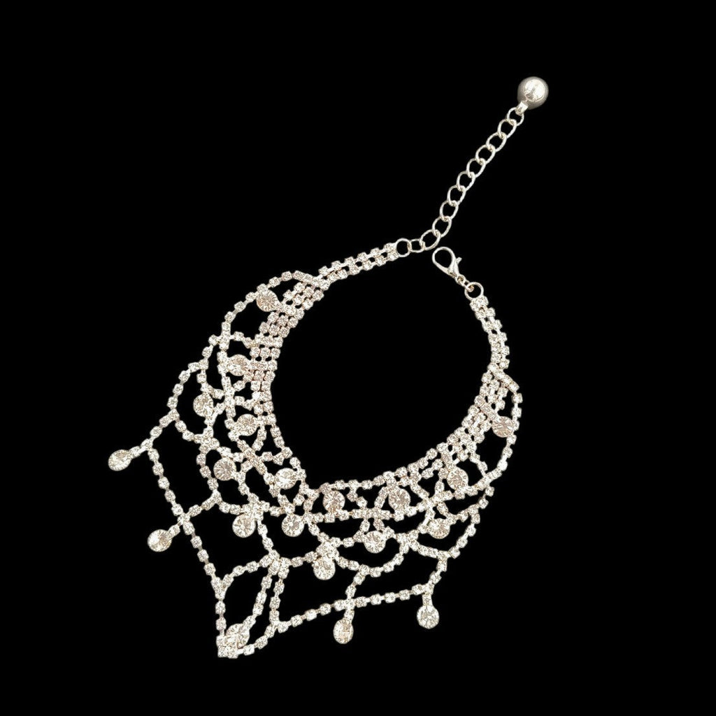 Silver Sparkle Pet Necklace Gift Box Set