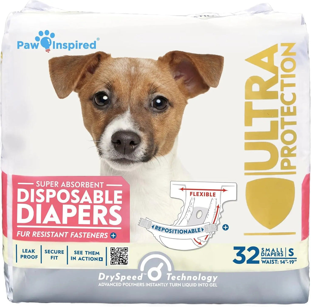 Paw Inspired Disposable Dog Diapers – Leakproof Protection for Dogs