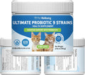 Pet Wellbeing Probiotic for Cats, 9 Strains + Prebiotics, Gut & Immune Support, Urinary Health, 2.5B CFU