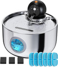 Wireless Cat Water Fountain Battery Operated Motion Sensor 2.6L Quiet