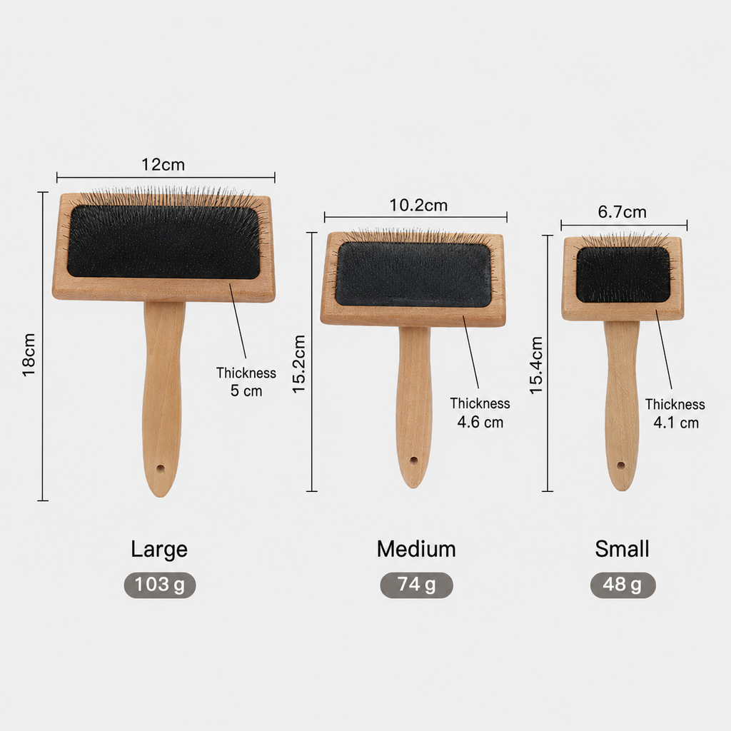 Bamboo Slicker Brush for Dogs and Cats