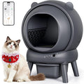Automatic Self Cleaning Litter Box App Control Multi Cat Gray