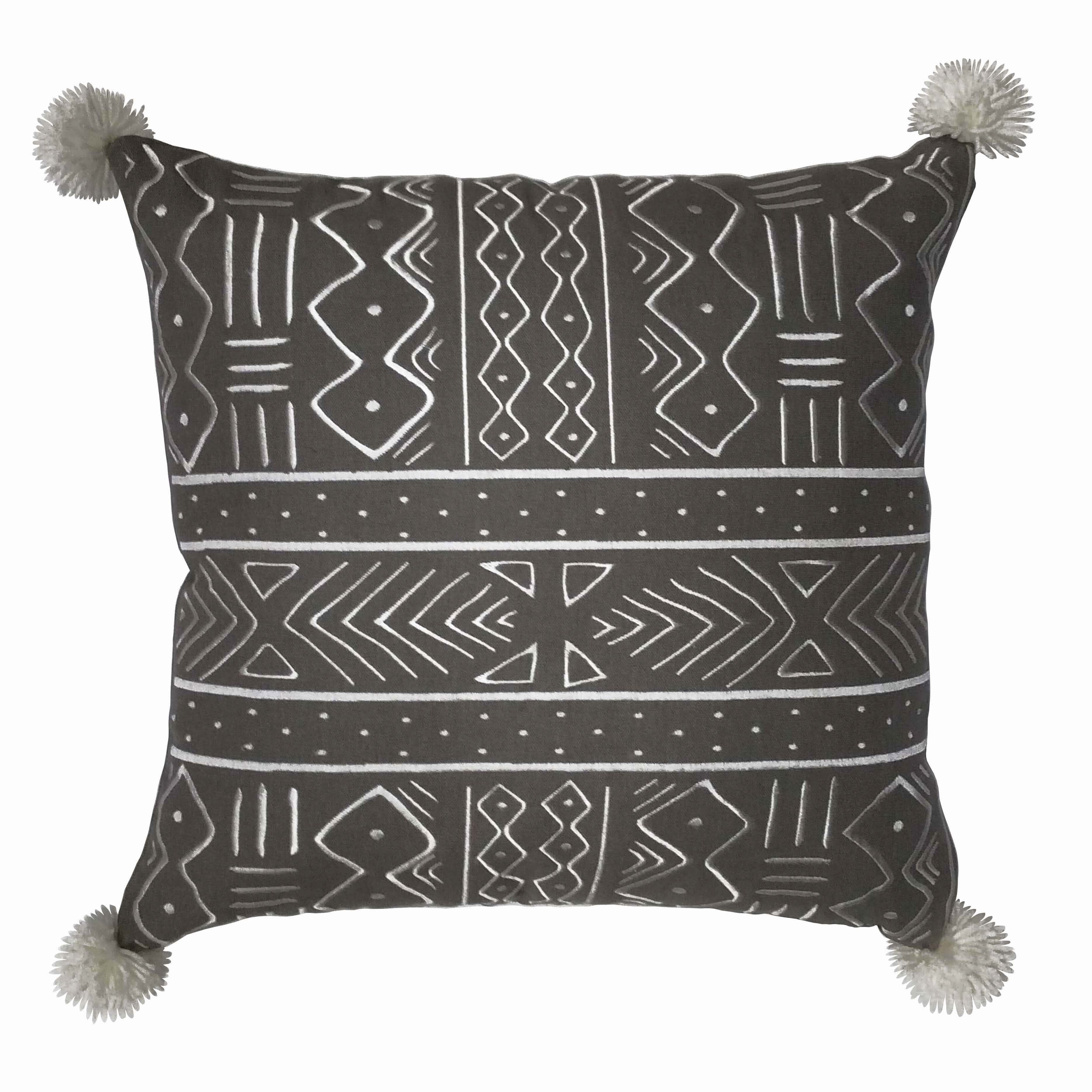 Brooklyn Flat Brooklyn Flat Kata Embroidered Decorative Pillow