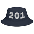 201 Area Code Bucket Hat