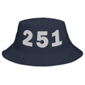 251 Area Code Bucket Hat