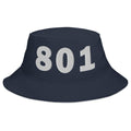 801 Area Code Bucket Hat