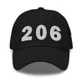 206 Area Code Dad Hat