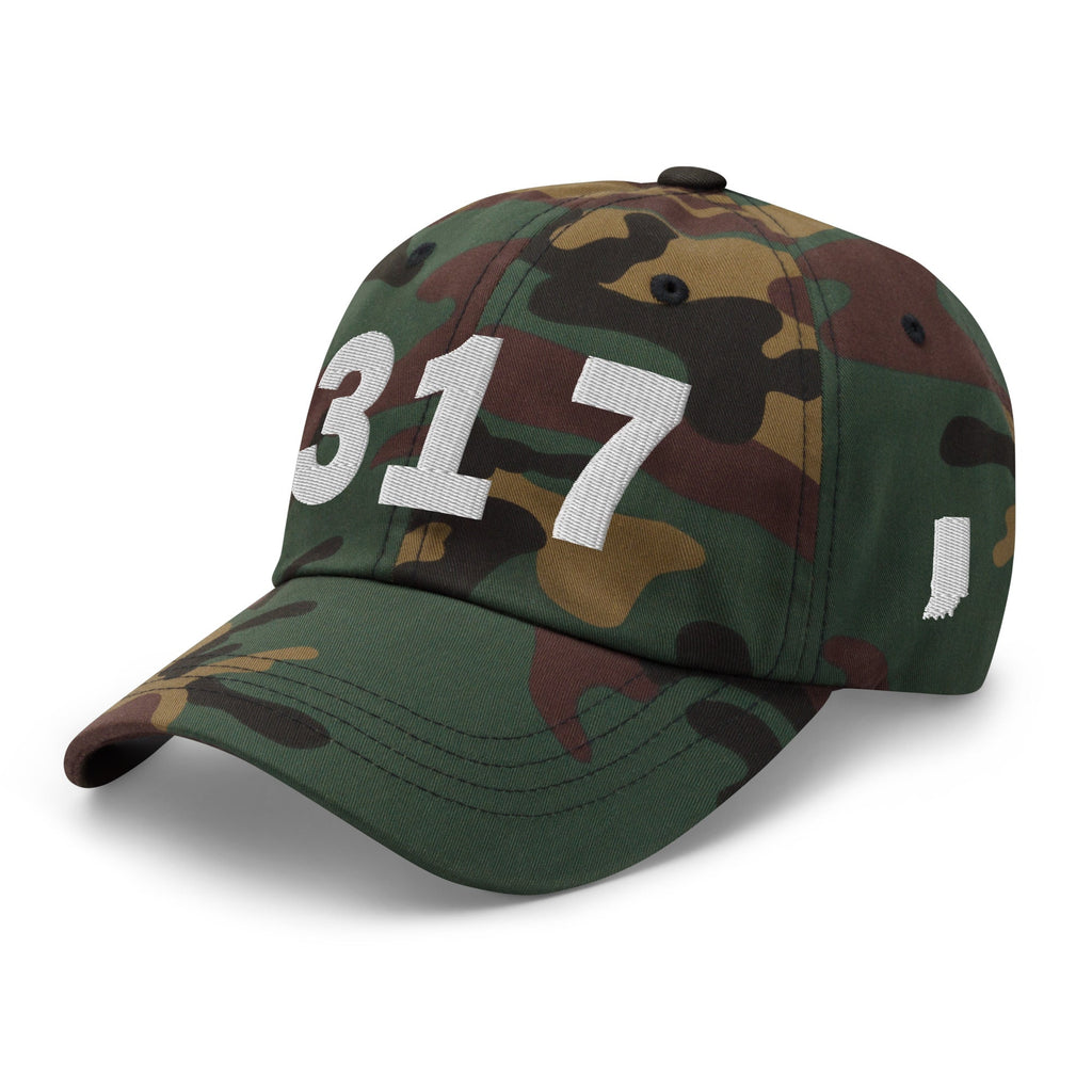 317 Area Code Dad Hat