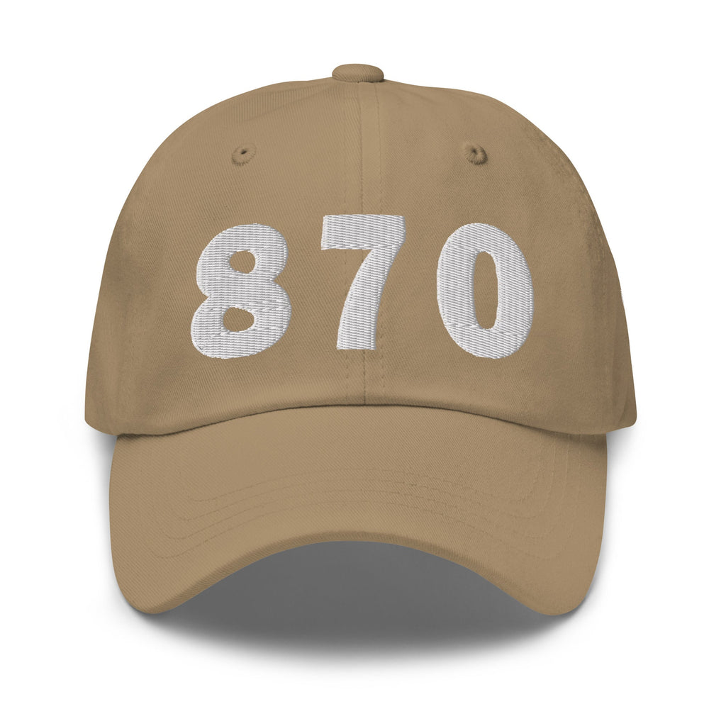 870 Area Code Dad Hat
