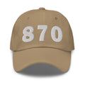 870 Area Code Dad Hat