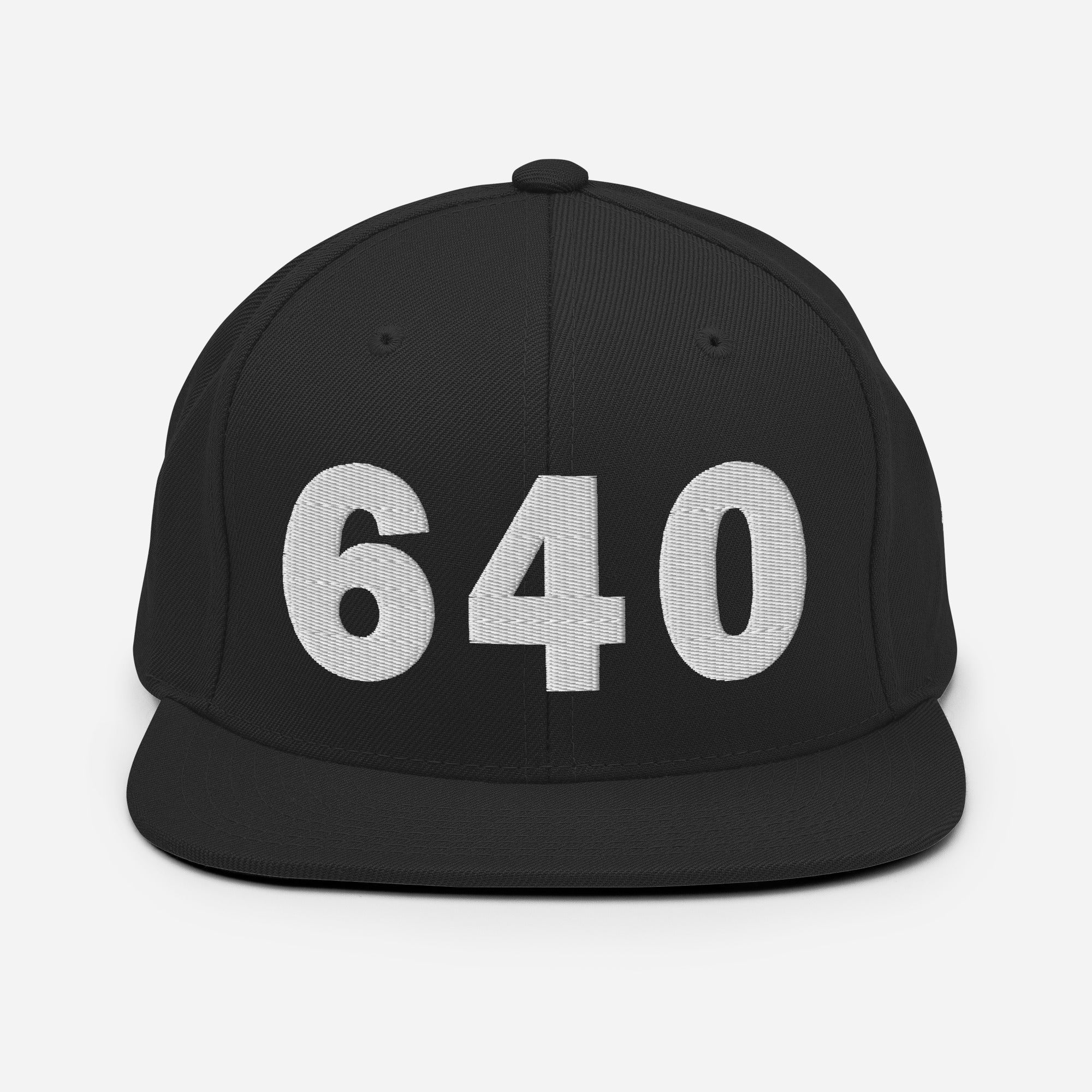 640 Area Code Snapback Hat