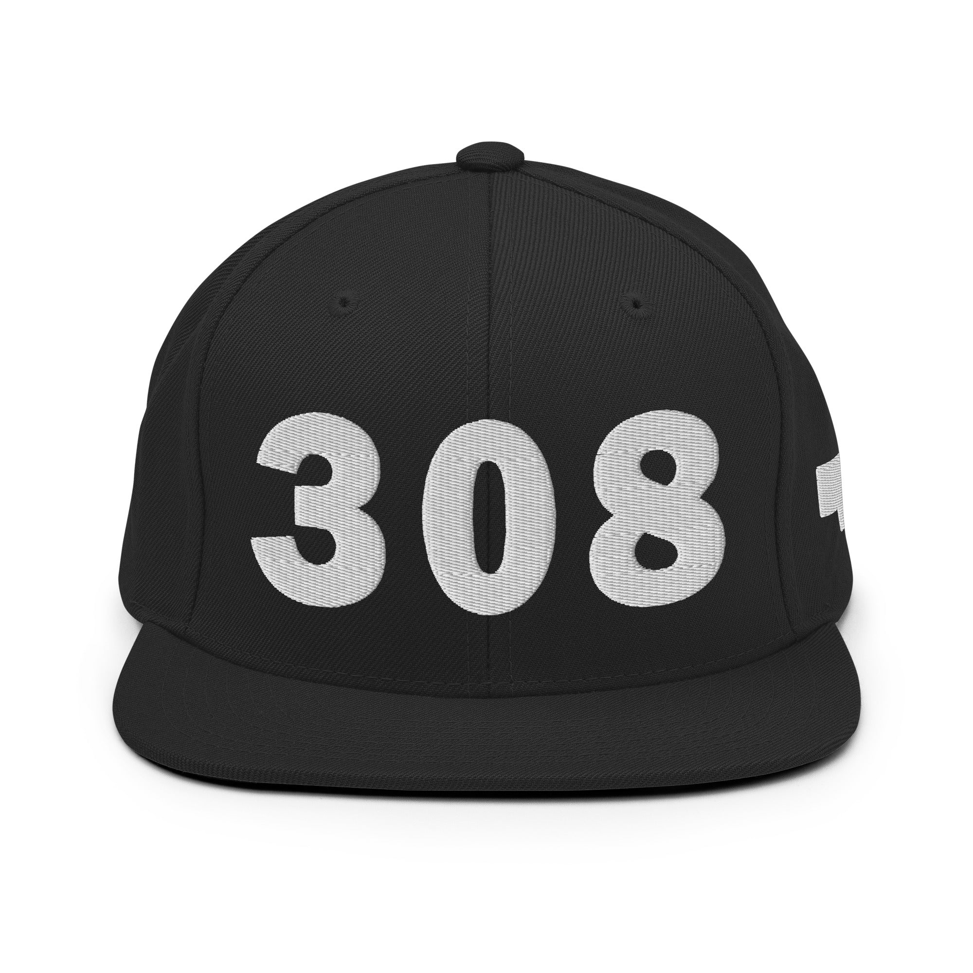 308 Area Code Snapback Hat