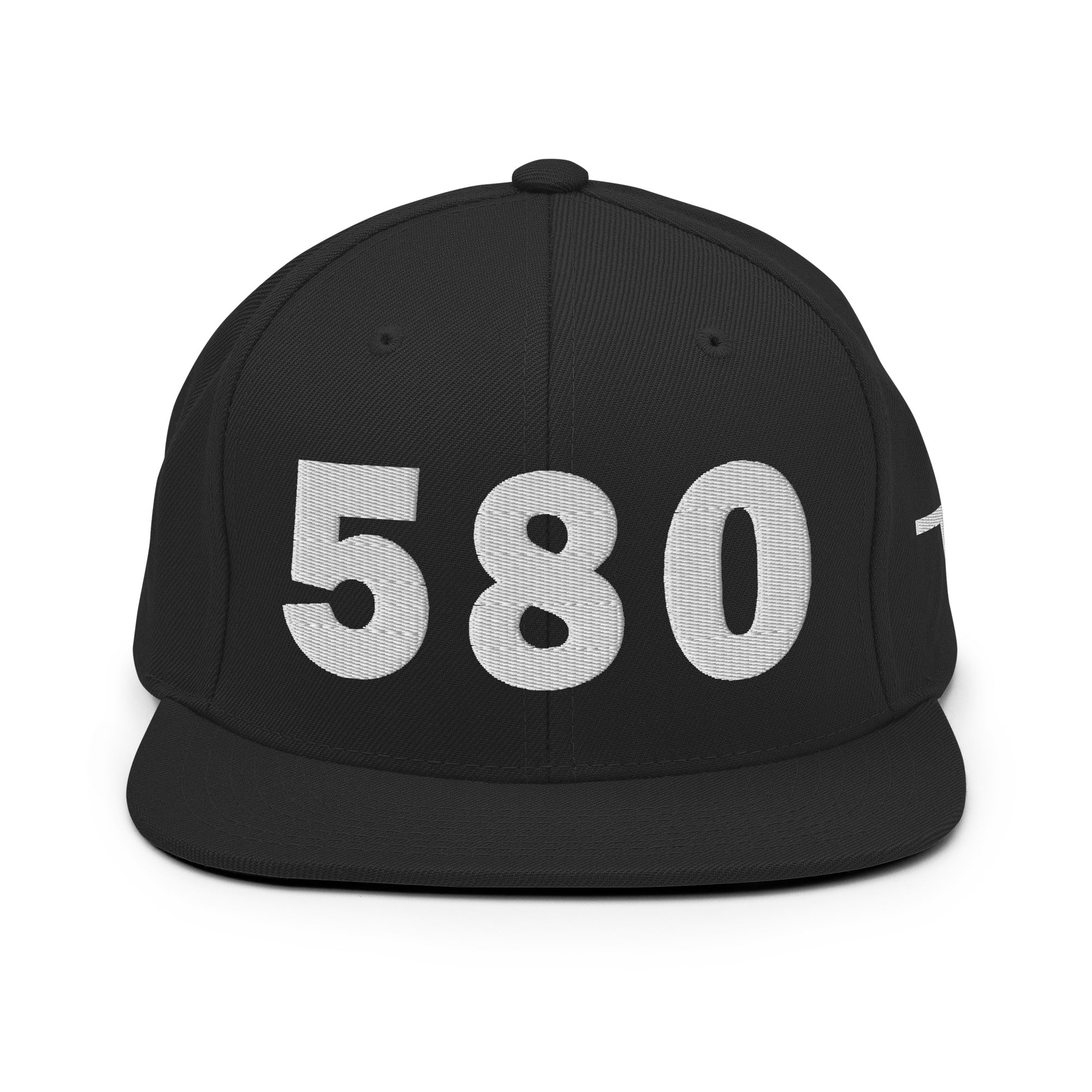 580 Area Code Snapback Hat