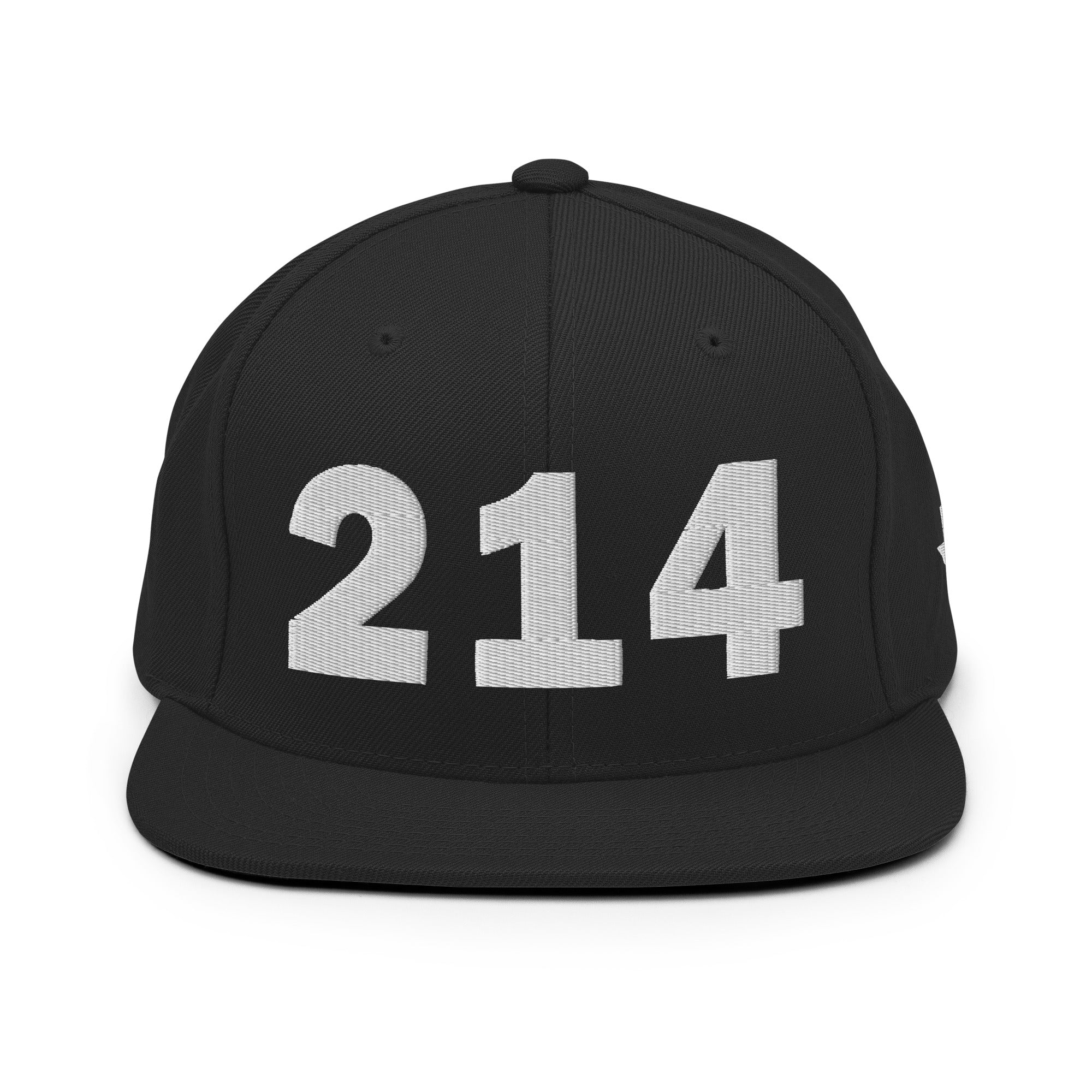 214 Area Code Snapback Hat
