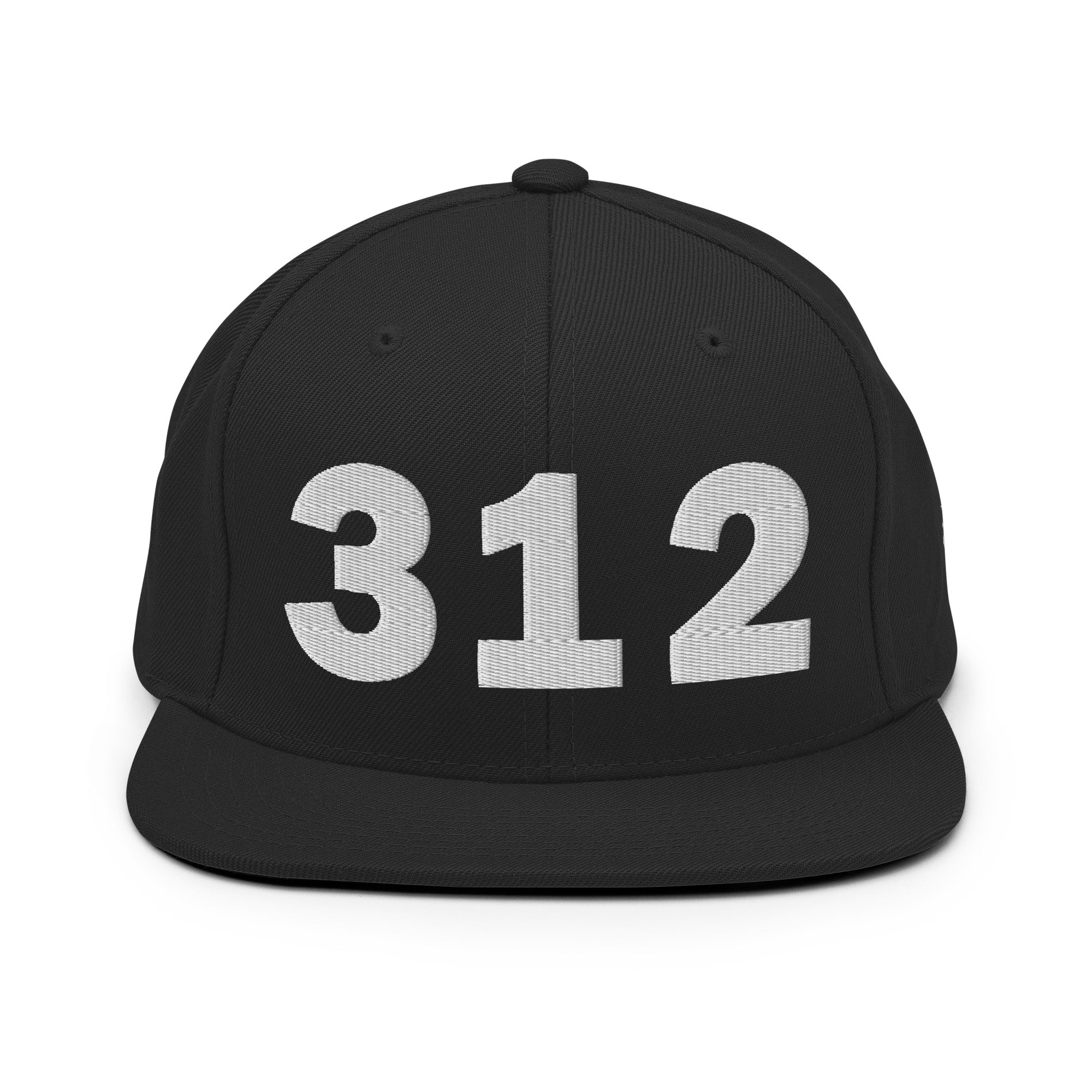 312 Area Code Snapback Hat