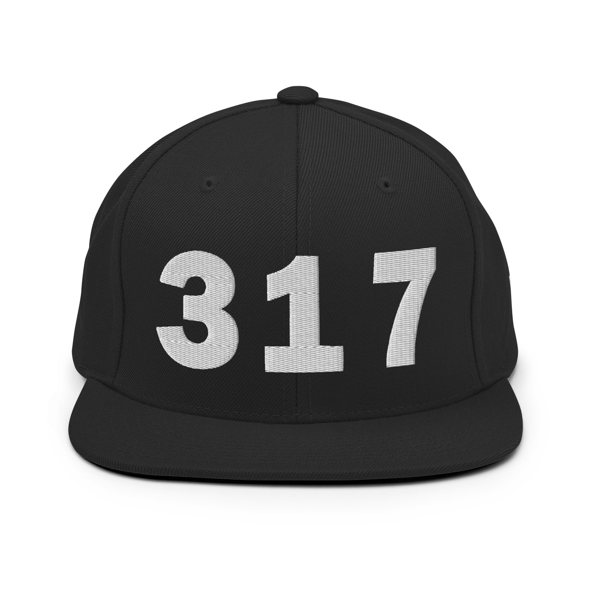 317 Area Code Snapback Hat