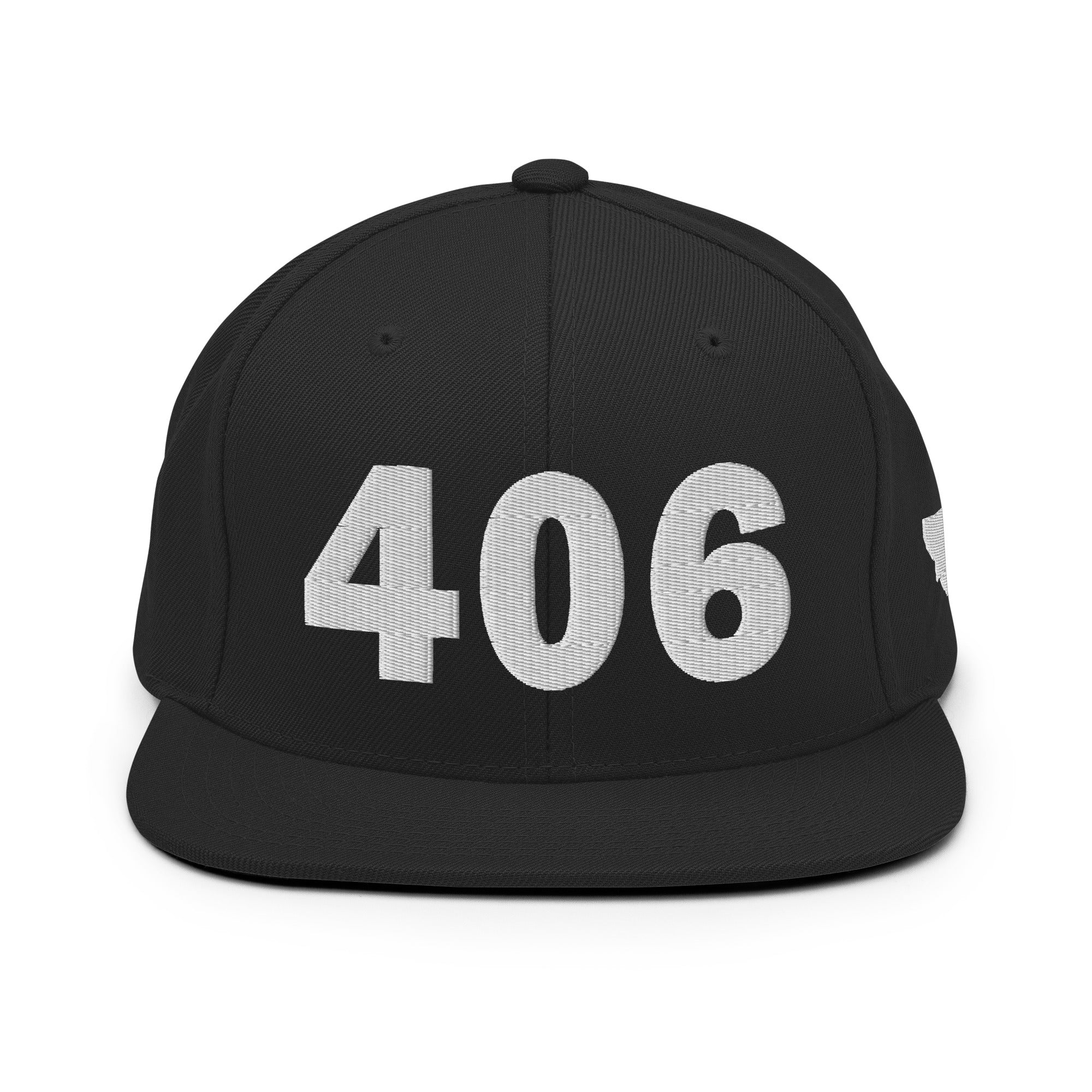 406 Area Code Snapback Hat