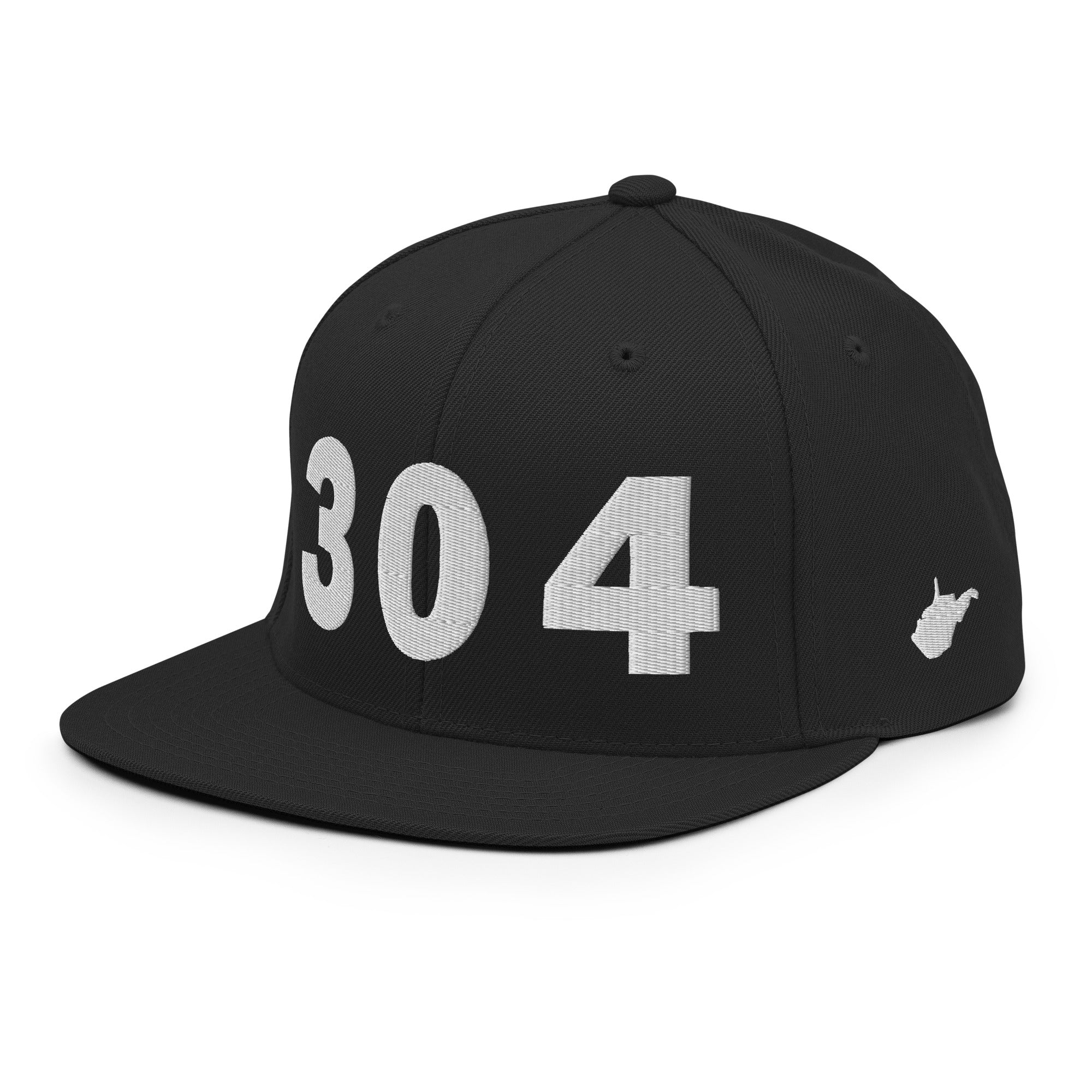 304 Area Code Snapback Hat