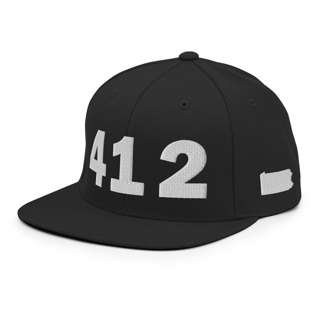 412 Area Code Snapback Hat