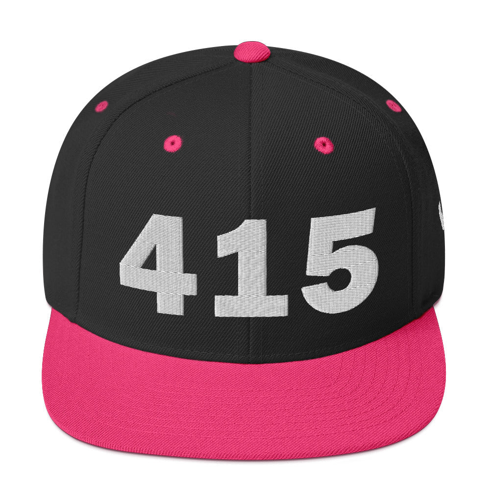 415 Area Code Snapback Hat