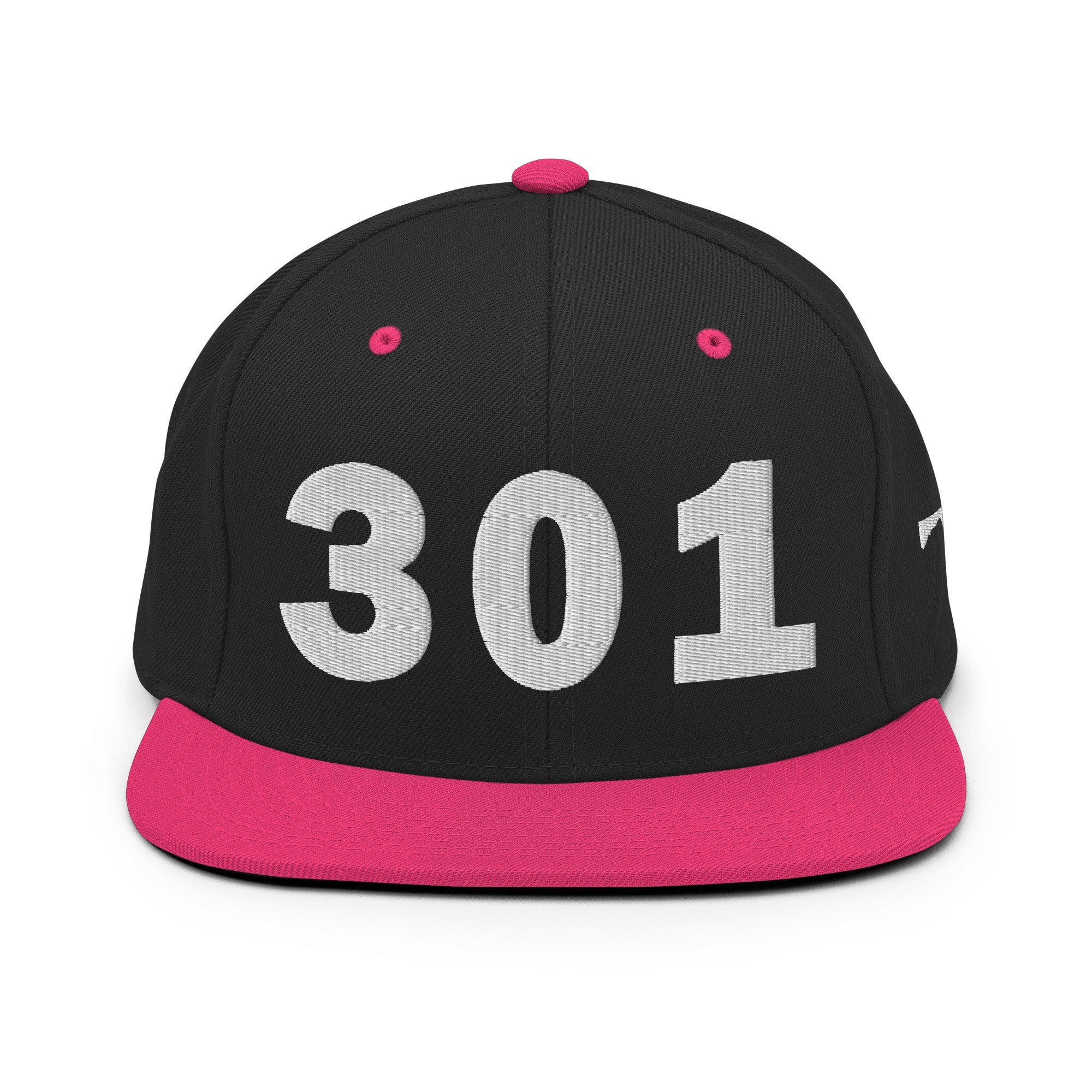 301 Area Code Snapback Hat