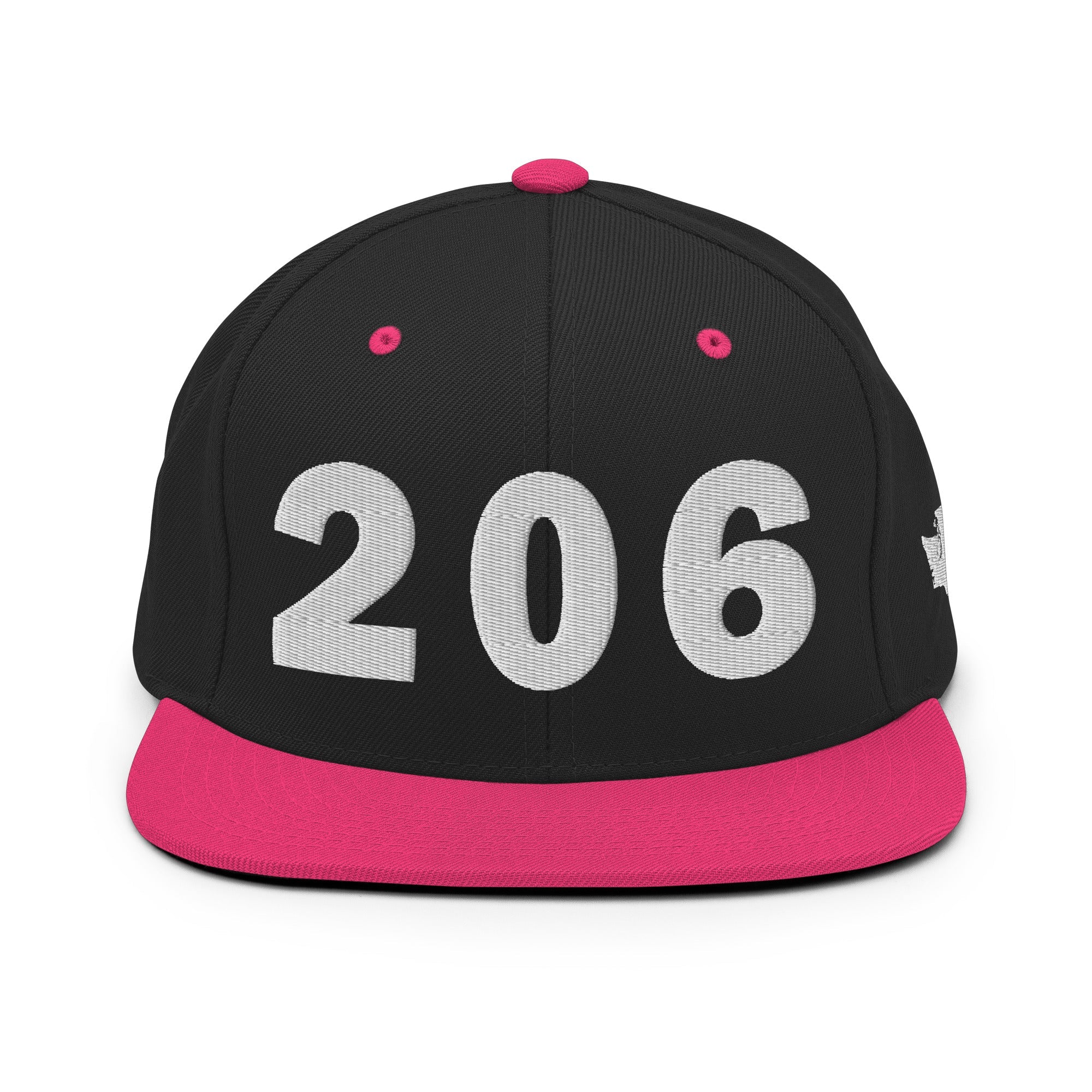206 Area Code Snapback Hat