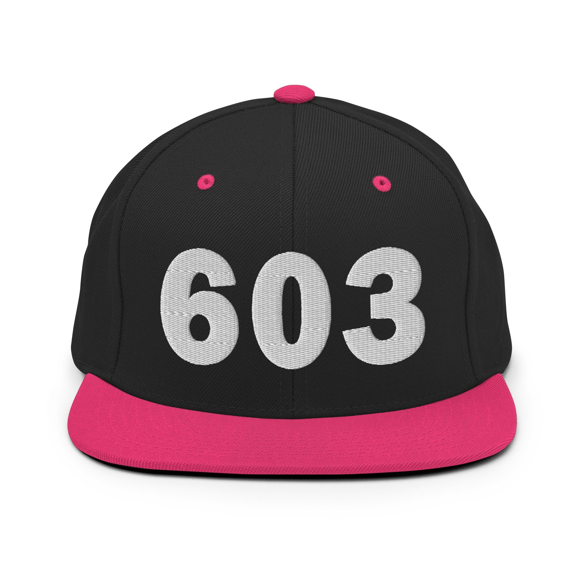603 Area Code Snapback Hat