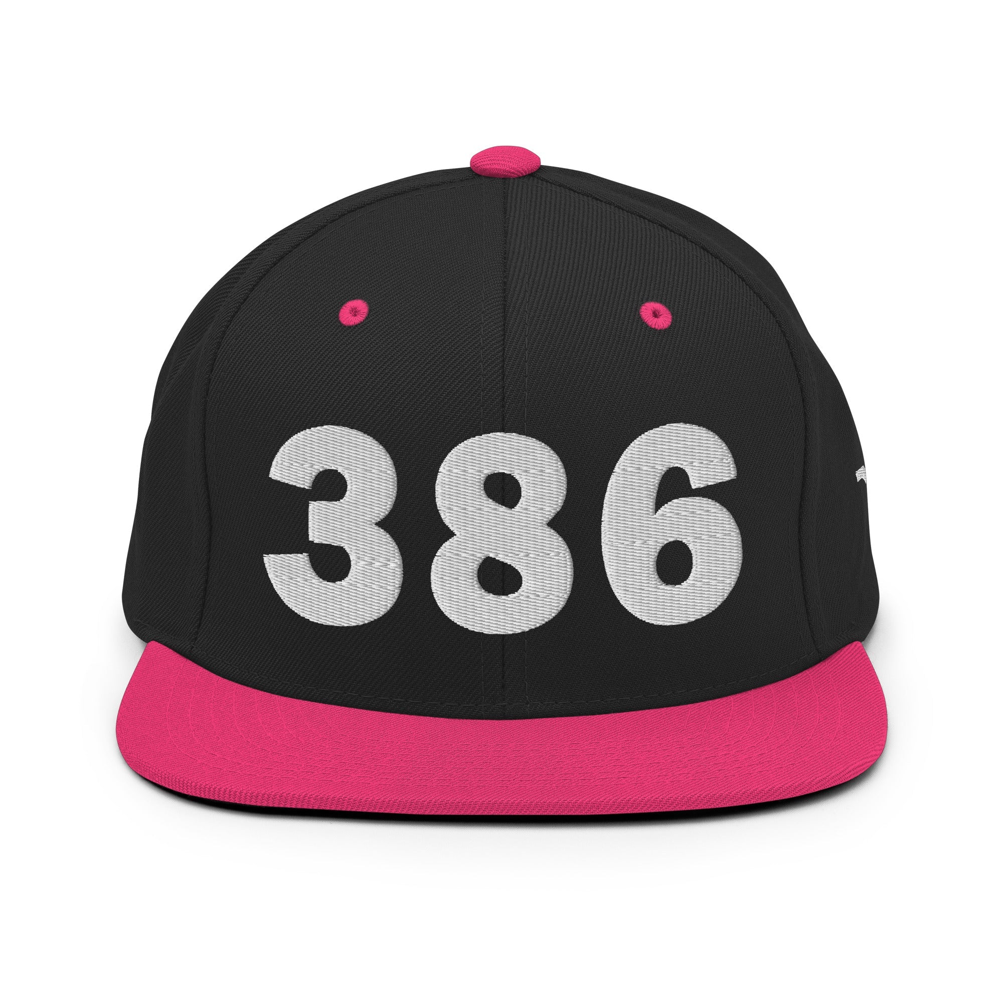 386 Area Code Snapback Hat