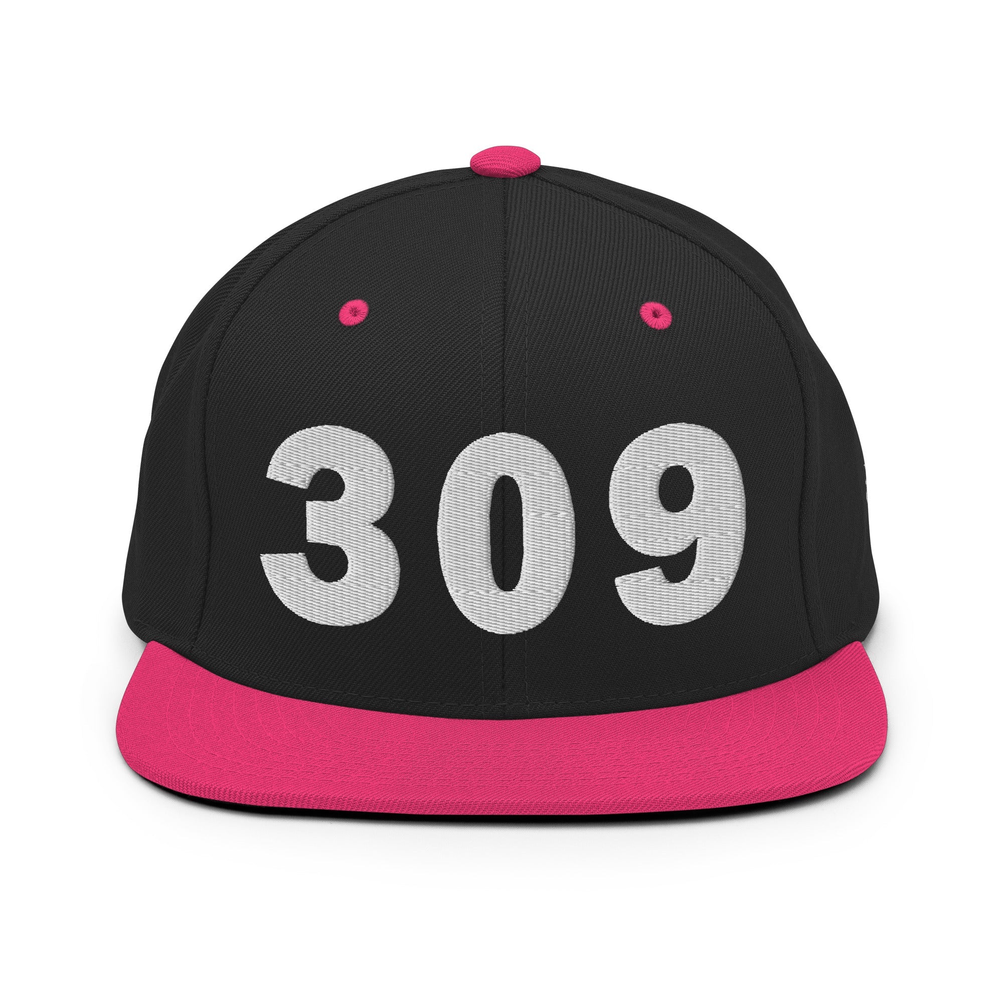 309 Area Code Snapback Hat