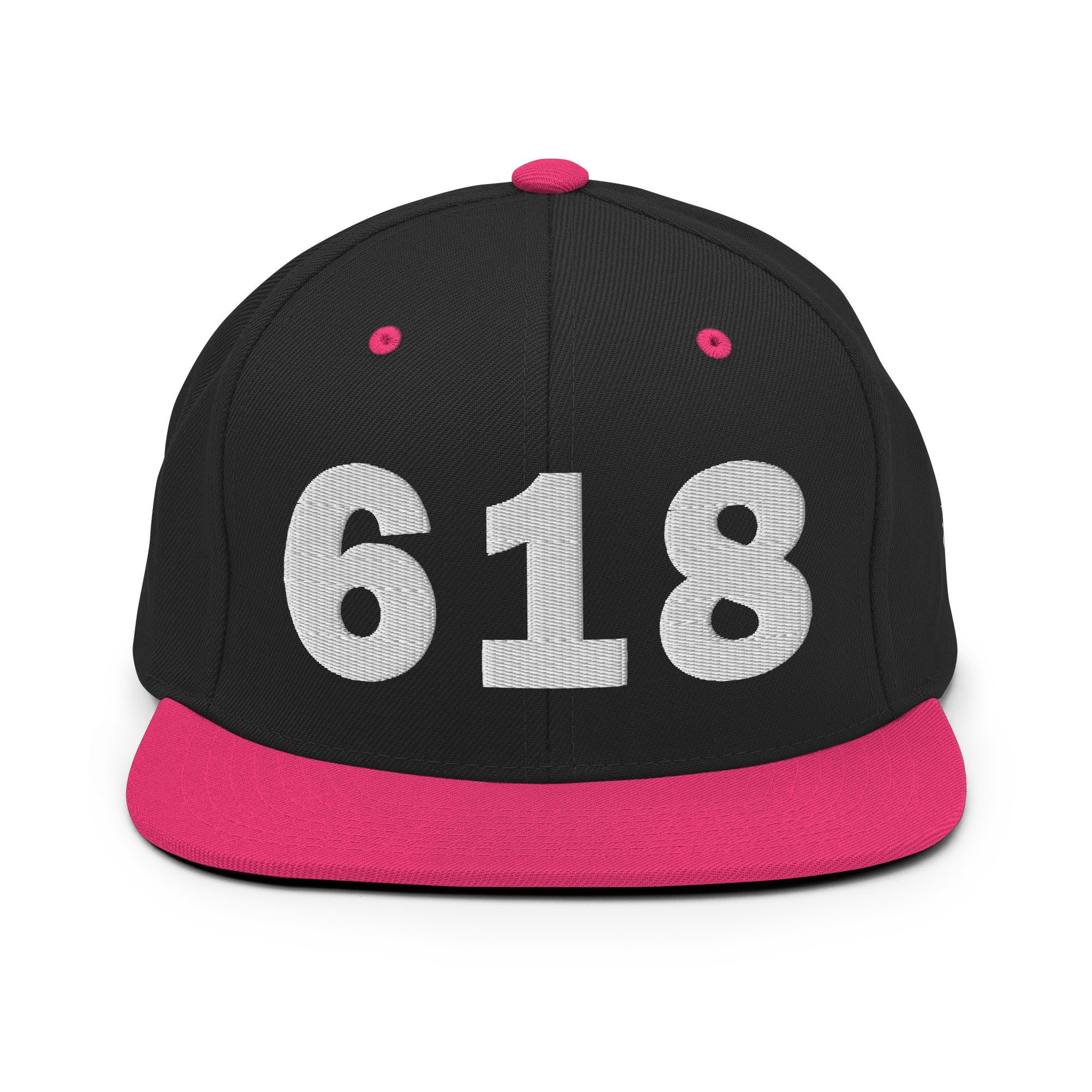 618 Area Code Snapback Hat