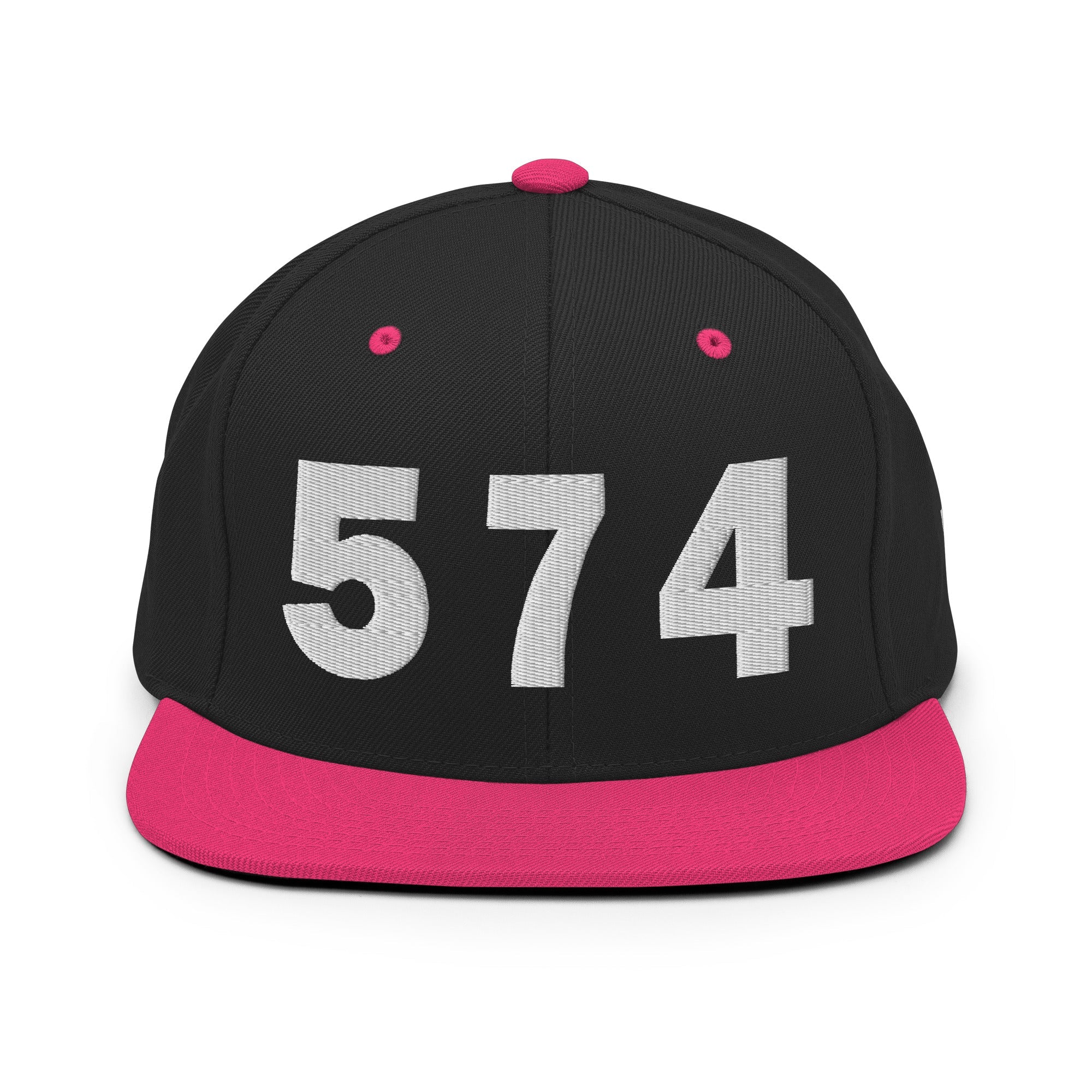 574 Area Code Snapback Hat