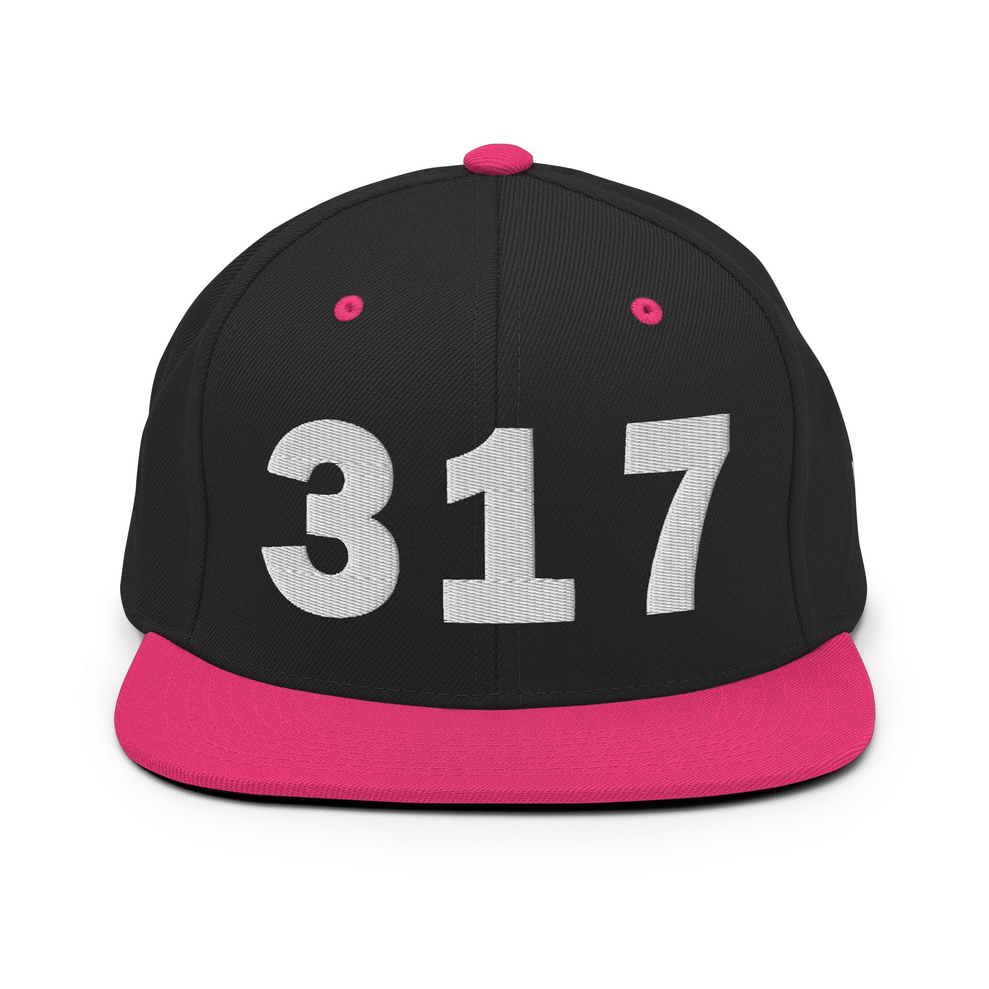 317 Area Code Snapback Hat