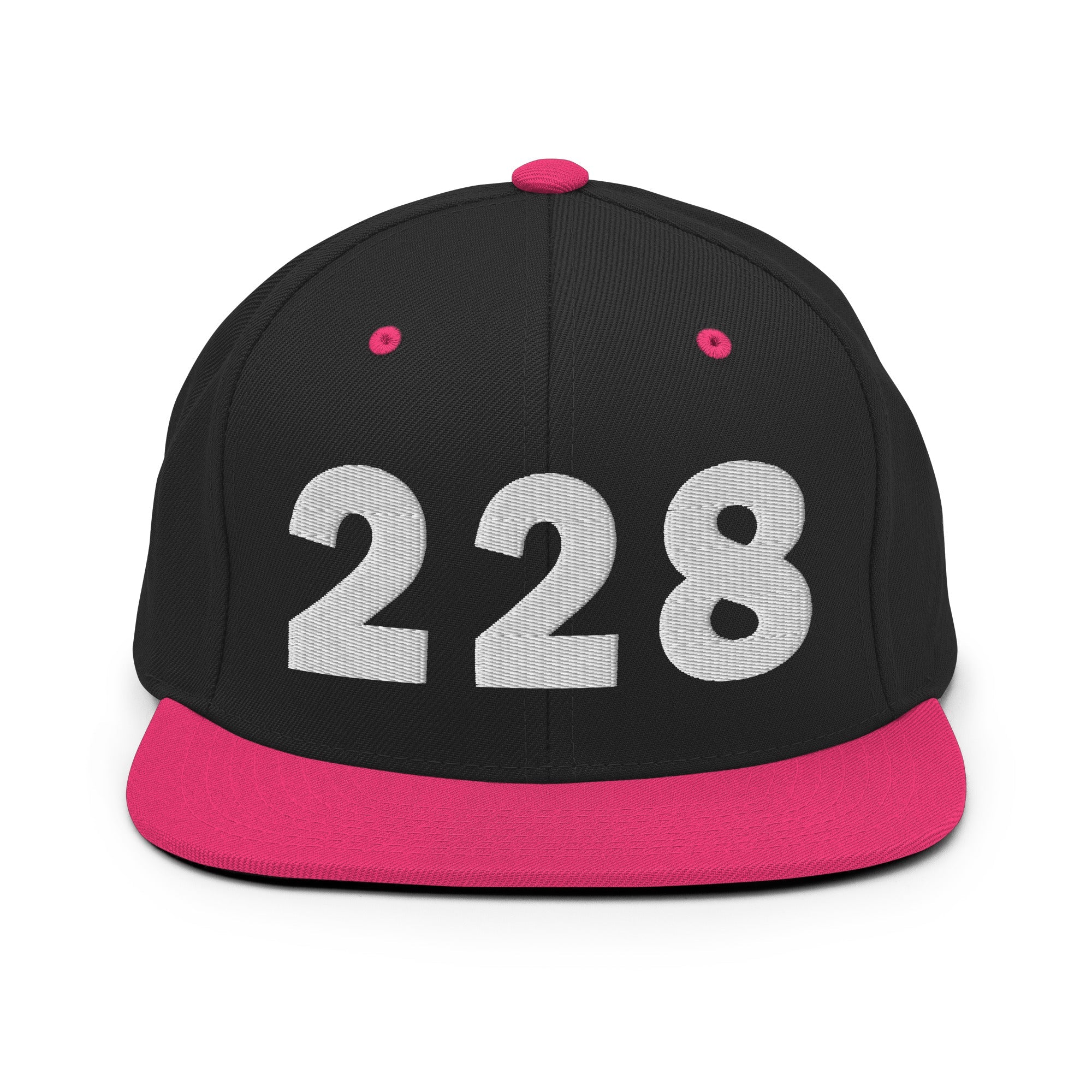 228 Area Code Snapback Hat