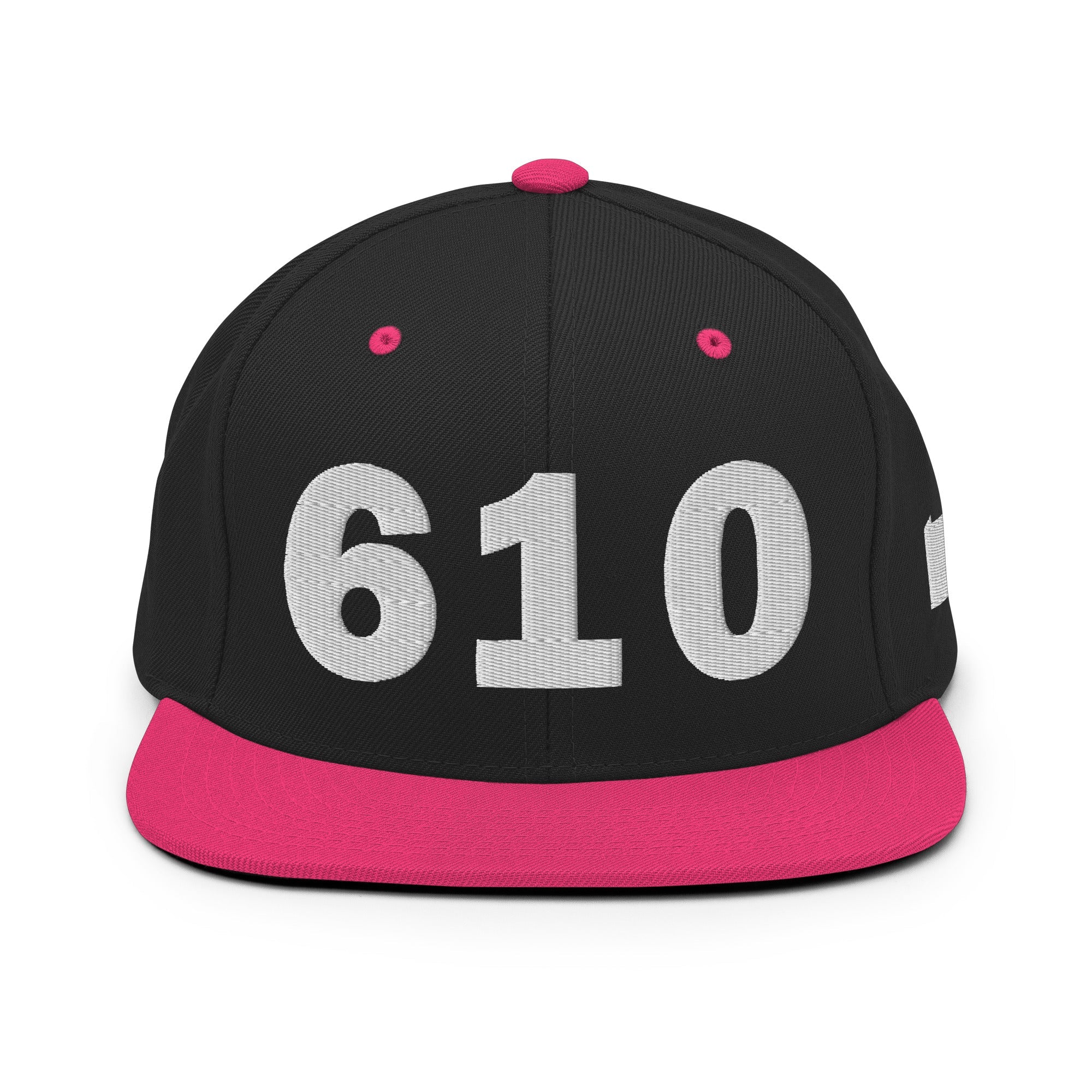 610 Area Code Snapback Hat