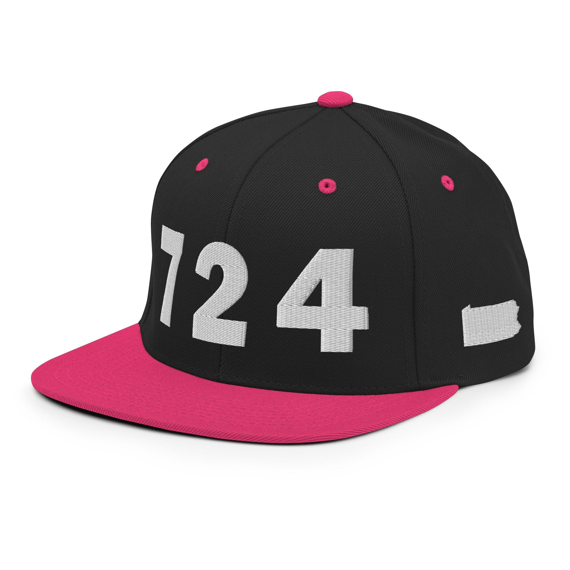724 Area Code Snapback Hat