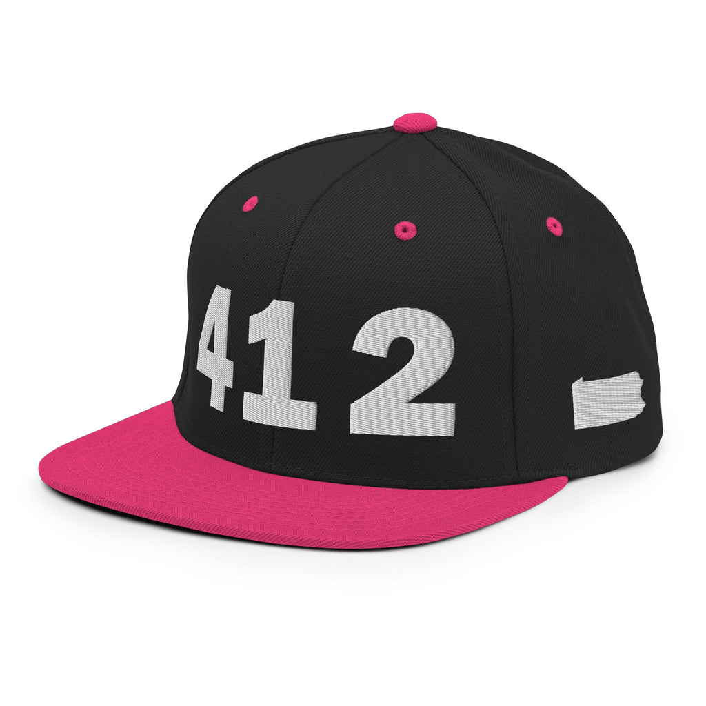 412 Area Code Snapback Hat