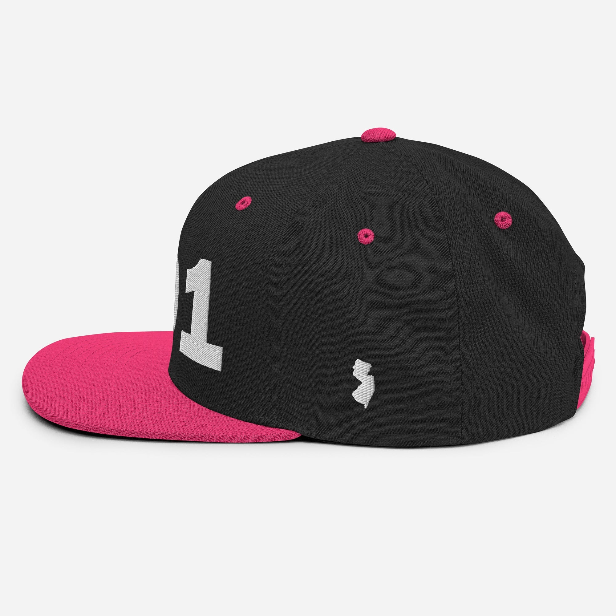 201 Area Code Snapback Hat