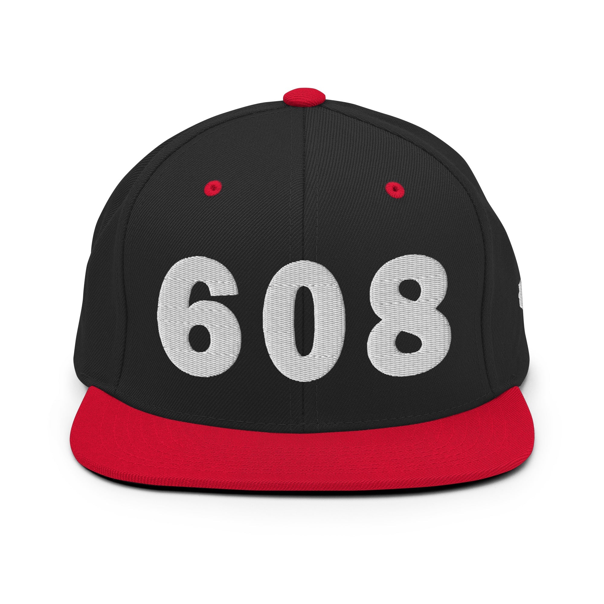608 Area Code Snapback Hat