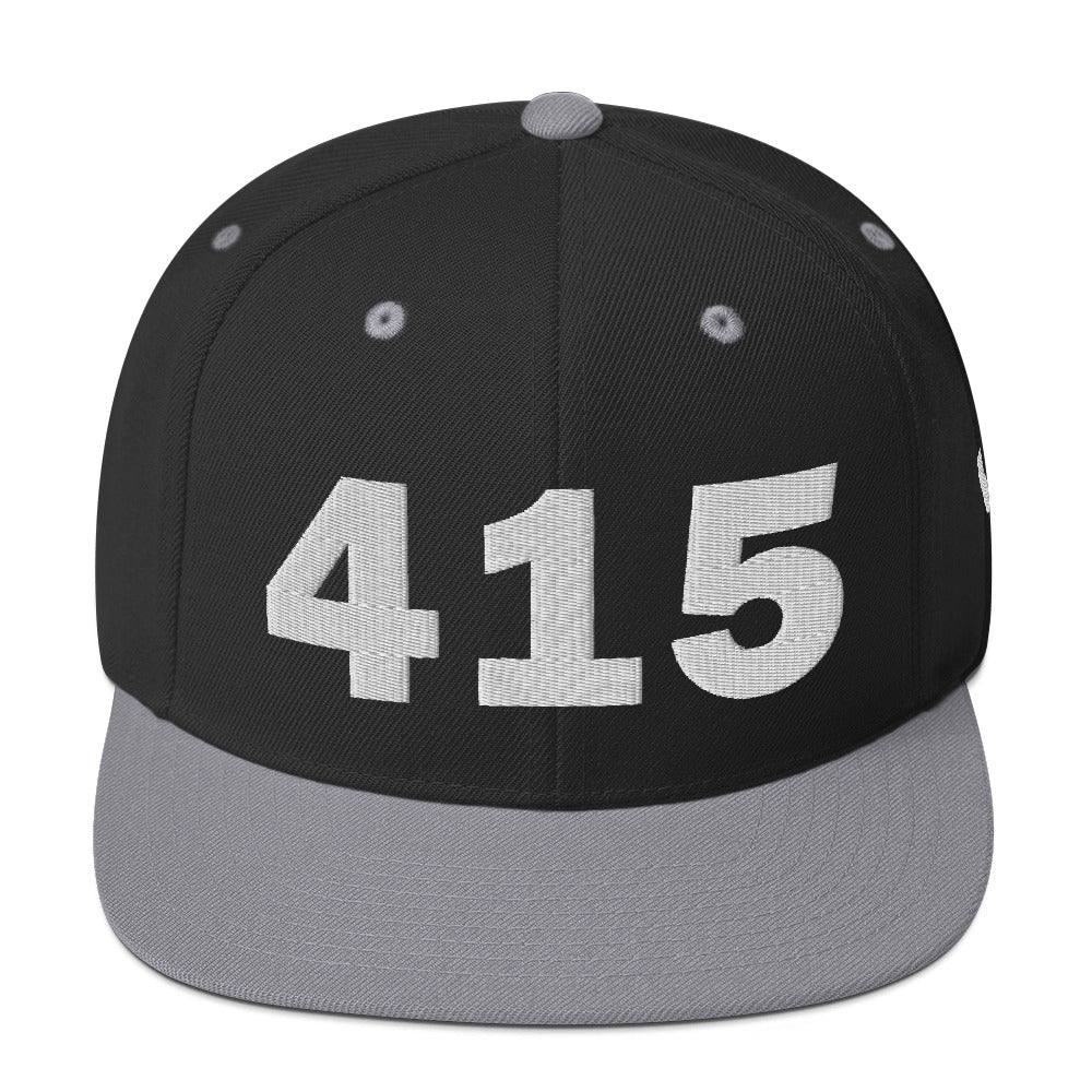 415 Area Code Snapback Hat