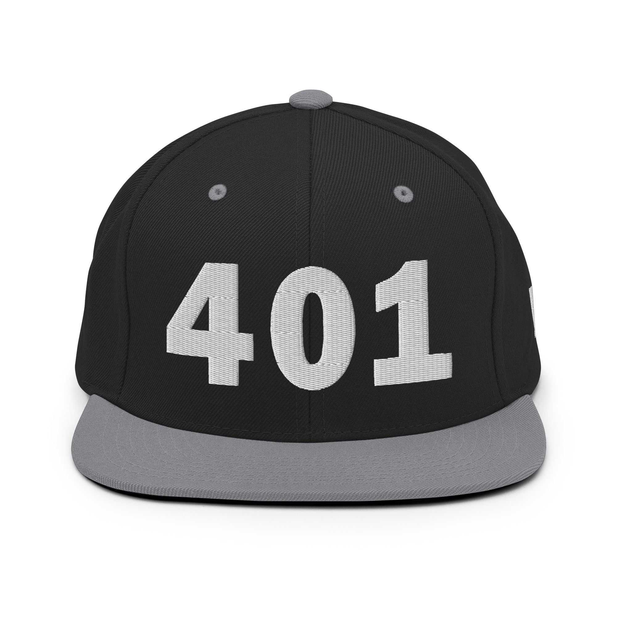 401 Area Code Snapback Hat