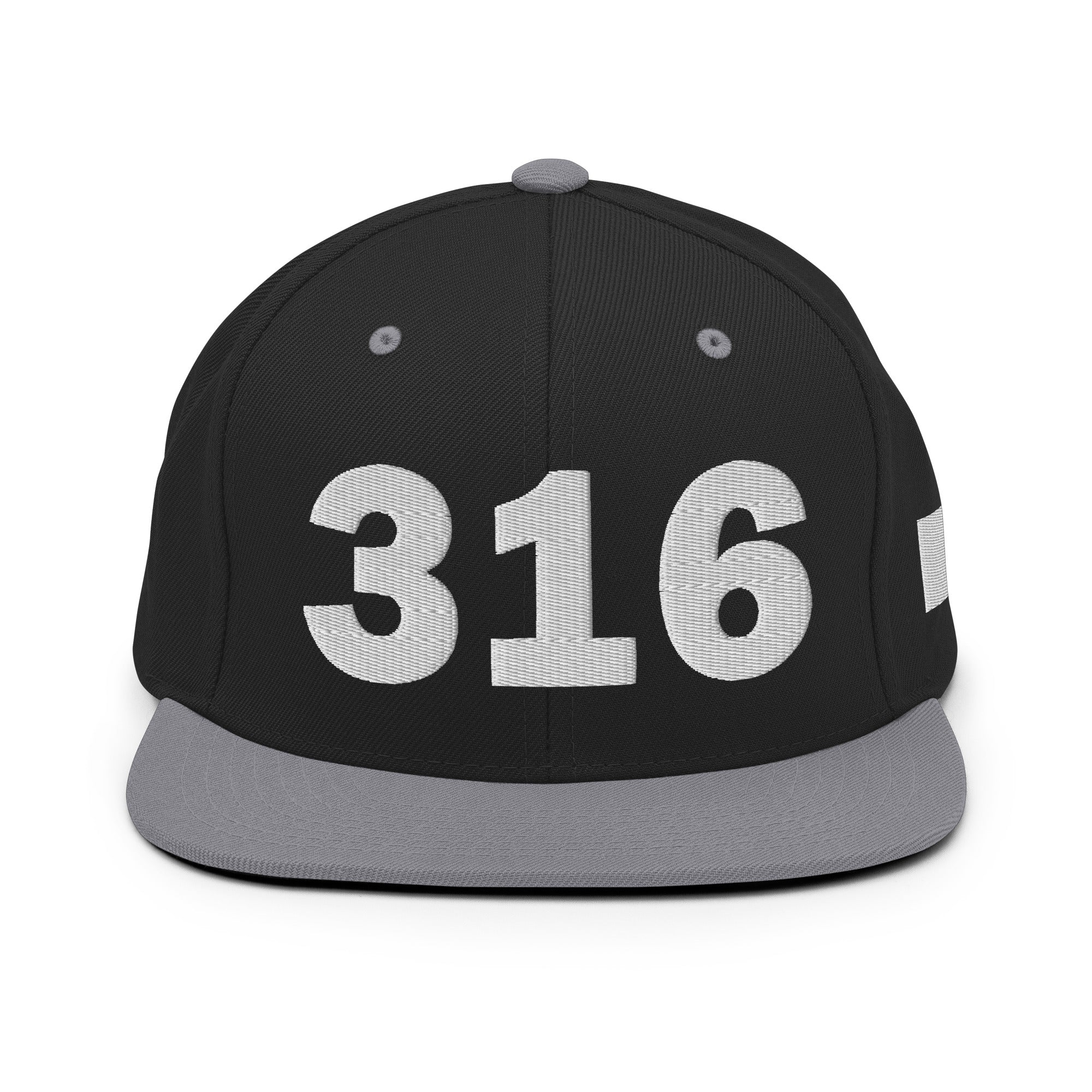 316 Area Code Snapback Hat
